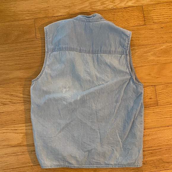 American Apparel Light Blue Sleeveless Blouse - Picture 3 of 3
